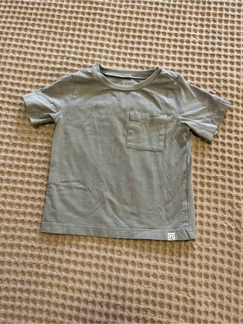 5 for $10 Little Planet Organic Greenish Blue Pocket Tee